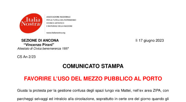 COMUNICATO STAMPA: UNA SPERANZA PER IL DECORO URBANO